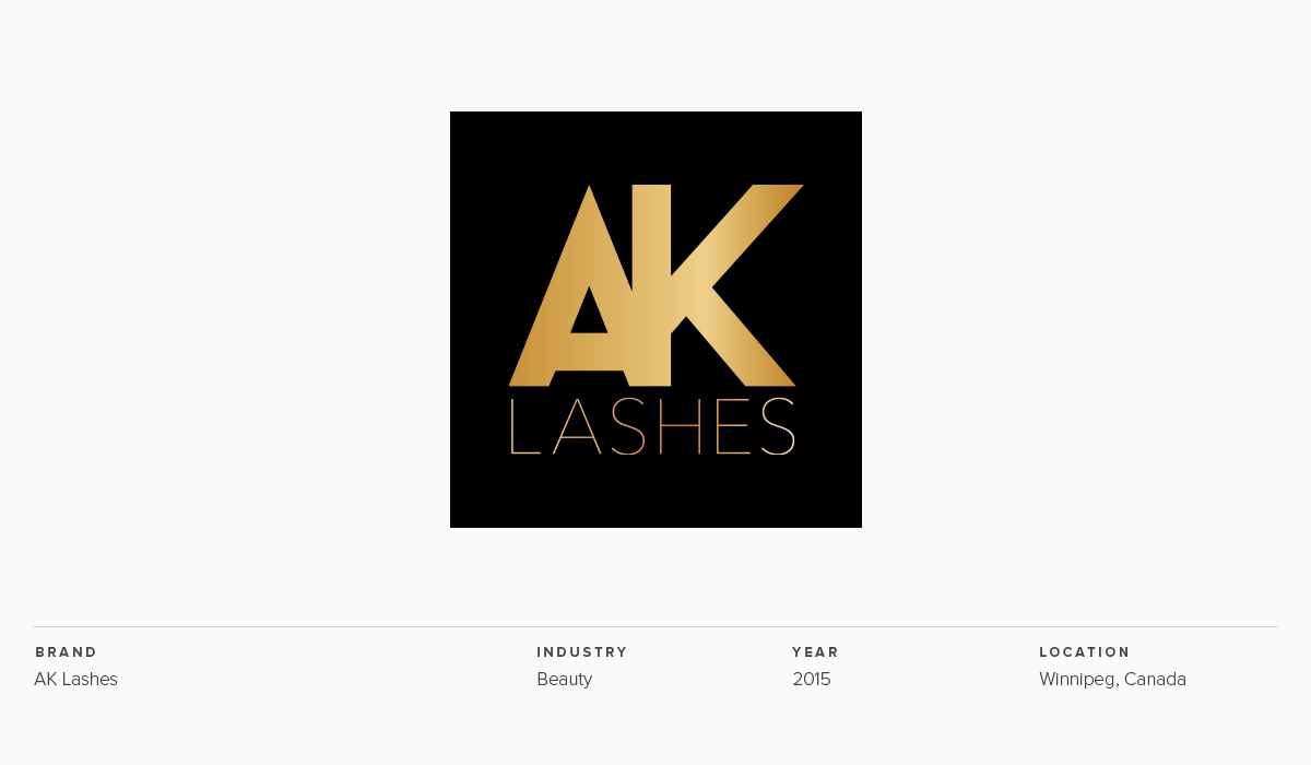 Logo Design - AK Lashes